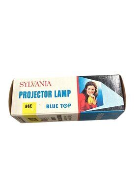 Vintage Sylvania DCF 150W 21.5V Blue Top Projector Lamp NOS